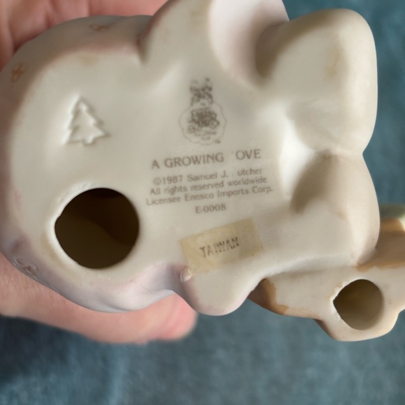 Precious Moments “A Growing Love” Girl with Pink and Cream Flower - Picture 3 of 4